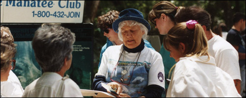 Helen Spivey, manatee activist and volunteer