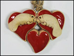 manatee heart ornament
