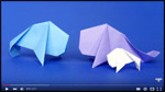 Origami manatee video
