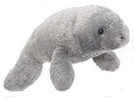 Plush manatee toy