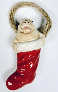 Manatee stocking ornament
